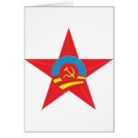 Obama Communist Star Greeting Card