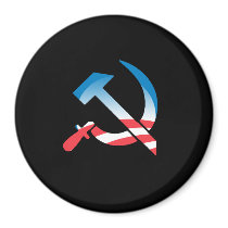 Obama Communist Symbol Fridge Magnet