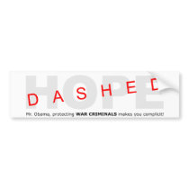 Obama Complicity Bumper Sticker bumper stickers