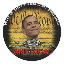 Obama Constitution stickers