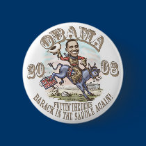 Obama Cowboy 2008 buttons