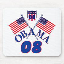 Obama Crossed flag Mousepad