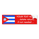 Obama / Cuba Flag: Create Your Own Bumper Stickers