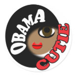 Obama Cutie T-Shirts and Gifts! Round Stickers