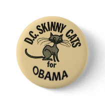 Obama D.C. Skinny Cats Button