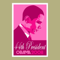 Obama Dark Pink 44th President Poster posters