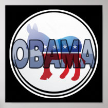 Obama Democrat Design Print