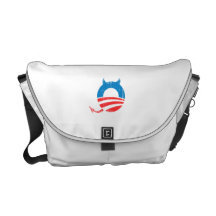 Obama Devil blue Faded.png Commuter Bags