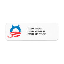 Obama Devil Return Address Label