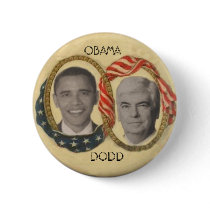 Obama / Dodd Retro-Style Button