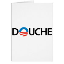 Obama douche greeting card