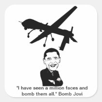 Obama Drone aka Bomb Jovi stickers