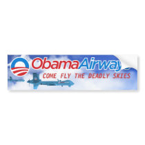 Obama Drone Parody Bumper Sticker