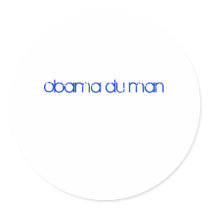 obama du man stickers