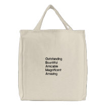 Obama embroidered bags by christigmc Obama embroidered bags