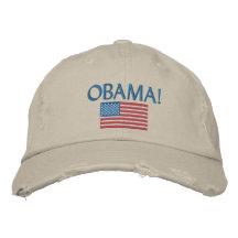 OBAMA! EMBROIDERED HATS