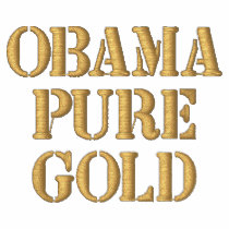 Obama Embroidered Hoodie - Pure Gold embroidered shirts by Obama2012Shirt Obama Embroidered Hoodie - Pure Gold embroidered shirts