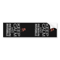 Obama Empty Chair - Remain Invisible Bumper Sticker