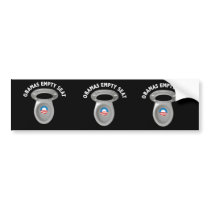 Obama Empty Chair - Toilet Seat Bumper Stickers