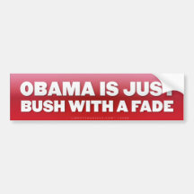 Obama es Bush con una pegatina para el parachoques Pegatina De Parachoque