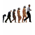 OBAMA EVOLUTION  OF MAN TSHIRT - Customized
