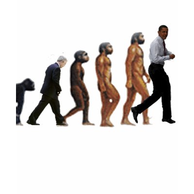OBAMA EVOLUTION  OF MAN TSHIRT - Customized by funny_tshirt