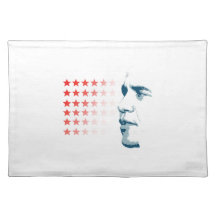 OBAMA FACE AND STARS -.png Placemat
