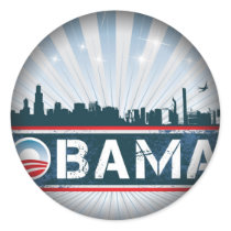 Obama Fade to Black Round Stickers by renia_rodriguez Obama Fade to Black Round Stickers