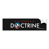 Obama Fairness Doctrine Sticker bumper stickers