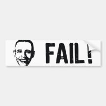 ¡Obama, fall! Pegatina para el parachoques Etiqueta De Parachoque