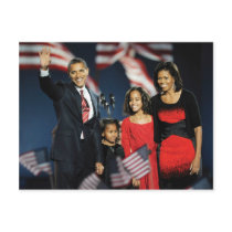 Obama Family Election Night Postcard