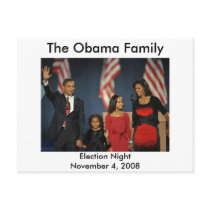 Obama Family Election Night postcards