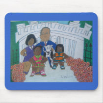Obama Family Mousepad by DDSO_Org Obama Family Mousepad