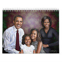 Obama Family Portrait Wall Calendar