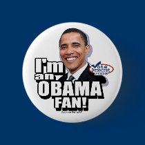 Obama Fan Button  buttons