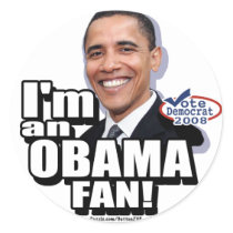 Obama Fan Sticker 