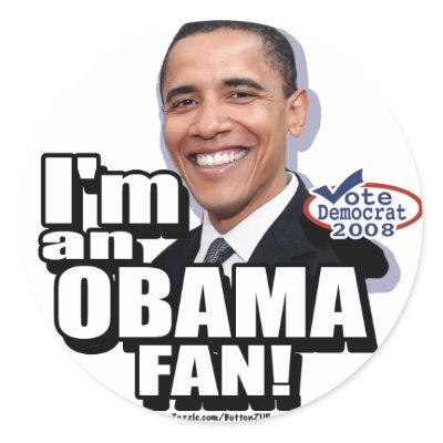Obama Fan Sticker