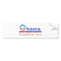 Obama Farewell Tour 2012 Bumper Stickers
