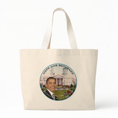 Obama FDR JFK Hope Has Returned Jan 20, 2009 Bags by boomdiada