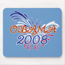 Obama Fire WorksMousepad by obama_08 Obama Fire WorksMousepad