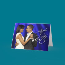 Obama First Dance - At Last cards