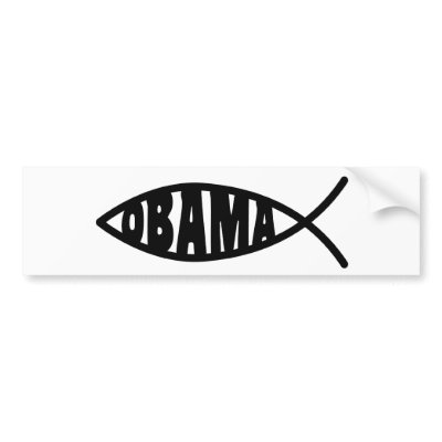 Obama Fish Bumper Stickers by zkislar