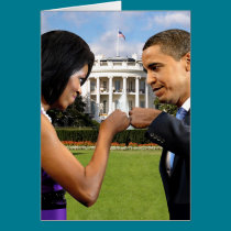 Obama Fist Bump White House cards