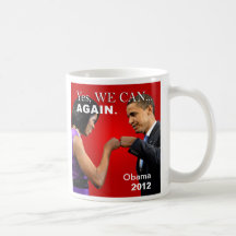 Obama Fist Bump - yes we can again Mug