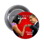 Obama Fist Bump - Yes we can, again Pin