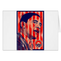 Obama_Flag Greeting Cards