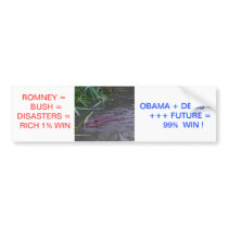 Obama for 99% vs Romney for 1% of Ameri Bumper Sticker