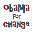 Obama for Change posters by TeeShirtsTShirts Obama for Change posters