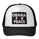 obama for peace dark shirt trucker hats