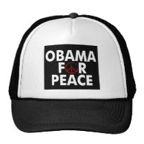 obama for peace dark shirt trucker hats
